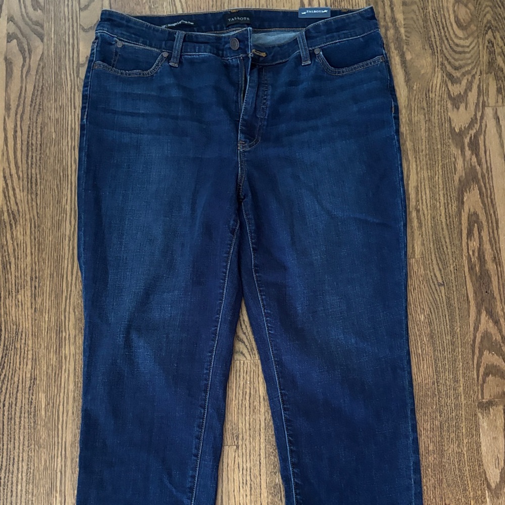 Talbots Deep Indigo crop jeans